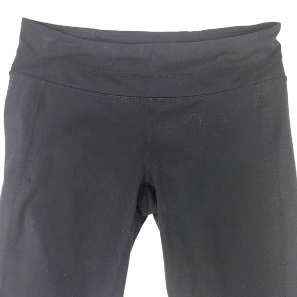 Athleta Leggings Sz Large Balance Black Capri Leggings Ruched - Picture 3 of 8
